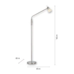 Lampadaire Karo Avec Bras Flexible -EGLO || By Rydens || Lucande Soldes 10000728 3