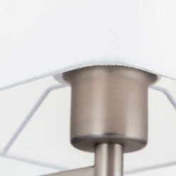 Lampadaire En Tissu Carlton, Nickel Mat -EGLO || By Rydens || Lucande Soldes 10002038 5