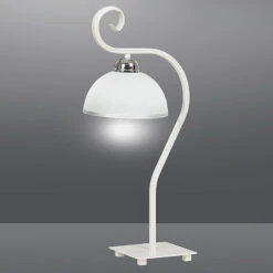 Lampe à Poser Wivara Au Design Classique, Blanche