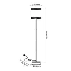 BRILLIANT Lampadaire Waterlilly, Gris 15 BRILLIANT Lampadaire Waterlilly, Gris -EGLO || By Rydens || Lucande Soldes 10002965 6