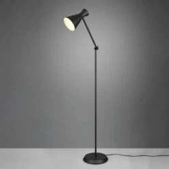 Lampadaire Enzo, Hauteur 150 cm, Noir -EGLO || By Rydens || Lucande Soldes 10003125 2