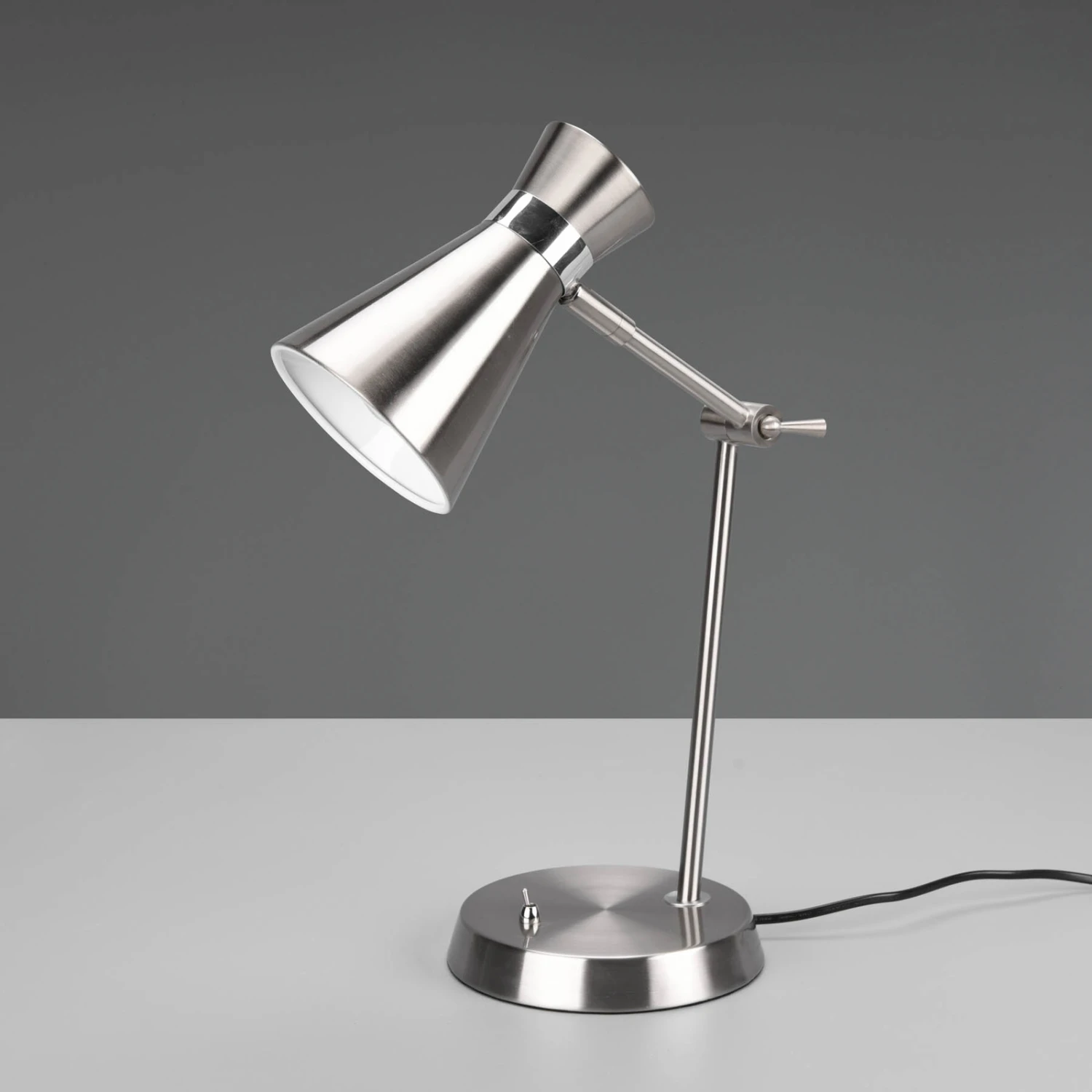 Lampe De Bureau Enzo, à Une Lampe, Nickel 6 Lampe De Bureau Enzo, à Une Lampe, Nickel – Image 4