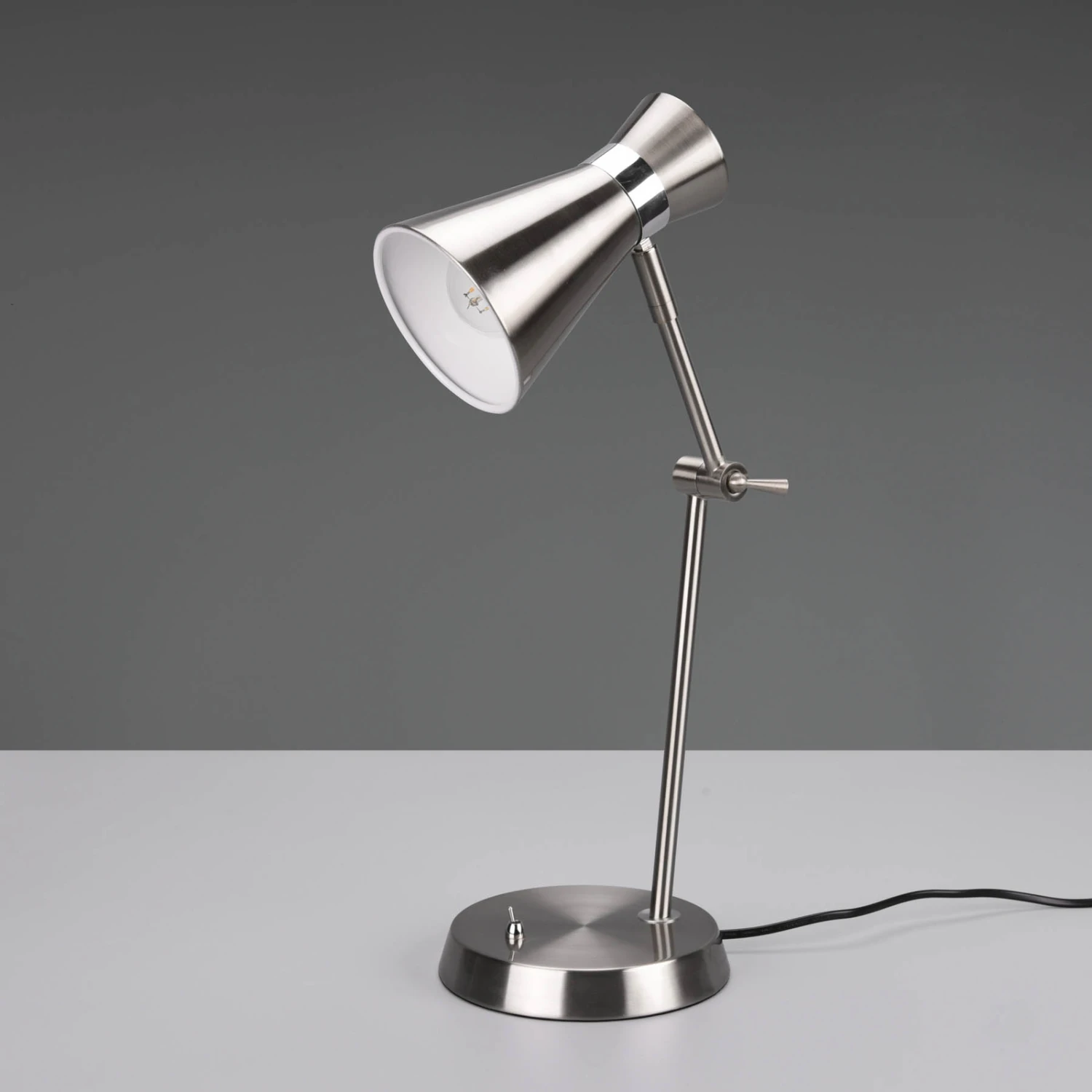 Lampe De Bureau Enzo, à Une Lampe, Nickel 7 Lampe De Bureau Enzo, à Une Lampe, Nickel – Image 5