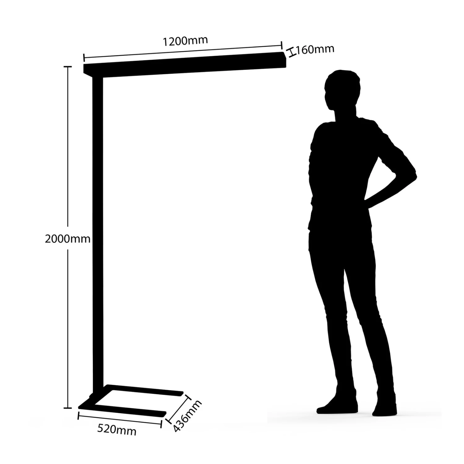 Arcchio Susi Lampadaire Bureau LED, Capteur Noir 7 Arcchio Susi Lampadaire Bureau LED, Capteur Noir – Image 5