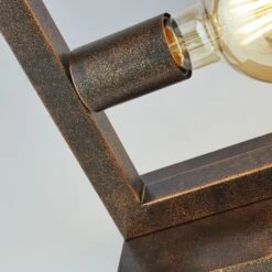 Lampe à Poser Rustic En Brun Roux -EGLO || By Rydens || Lucande Soldes 10008564 2