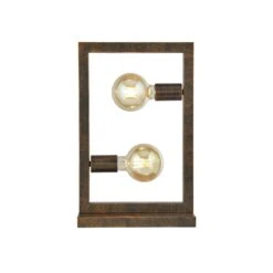 Lampe à Poser Rustic En Brun Roux