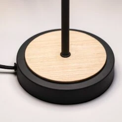 Lindby Lonnaris Lampe à Poser Avec Rotin, Noire -EGLO || By Rydens || Lucande Soldes 10009198 3