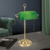 Lampe De Banquier Harvard Interrupteur Laiton/vert -EGLO || By Rydens || Lucande Soldes 10009381
