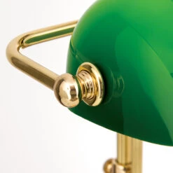 Lampe De Banquier Harvard Interrupteur Laiton/vert -EGLO || By Rydens || Lucande Soldes 10009381 6