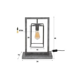 Lampe à Poser Perpendillu, à Une Lampe -EGLO || By Rydens || Lucande Soldes 10010522 3