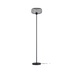 Lindby Krish Lampadaire, Aspect Cage, Noir -EGLO || By Rydens || Lucande Soldes 10010601 2