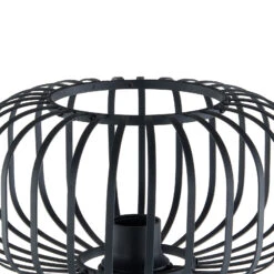 Lindby Krish Lampadaire, Aspect Cage, Noir -EGLO || By Rydens || Lucande Soldes 10010601 3