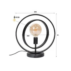 Lampe à Poser Ringelbach, Anthracite, à Une Lampe -EGLO || By Rydens || Lucande Soldes 10010847 5