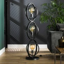 Lampadaire Ringelbach, Anthracite, à Trois Lampes -EGLO || By Rydens || Lucande Soldes 10010848 2