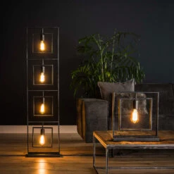 Lampadaire Nestoy, Anthracite, à Quatre Lampes -EGLO || By Rydens || Lucande Soldes 10010852 2