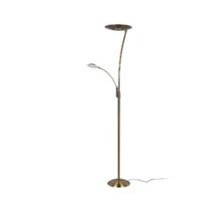 Lampe Pied LED Granby Liseuse LED Laiton Ancien -EGLO || By Rydens || Lucande Soldes 10012283 2