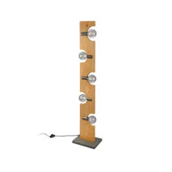 Lampe Sur Pied Tailor En Bois Clair, à Cinq Lampes -EGLO || By Rydens || Lucande Soldes 10012318 3