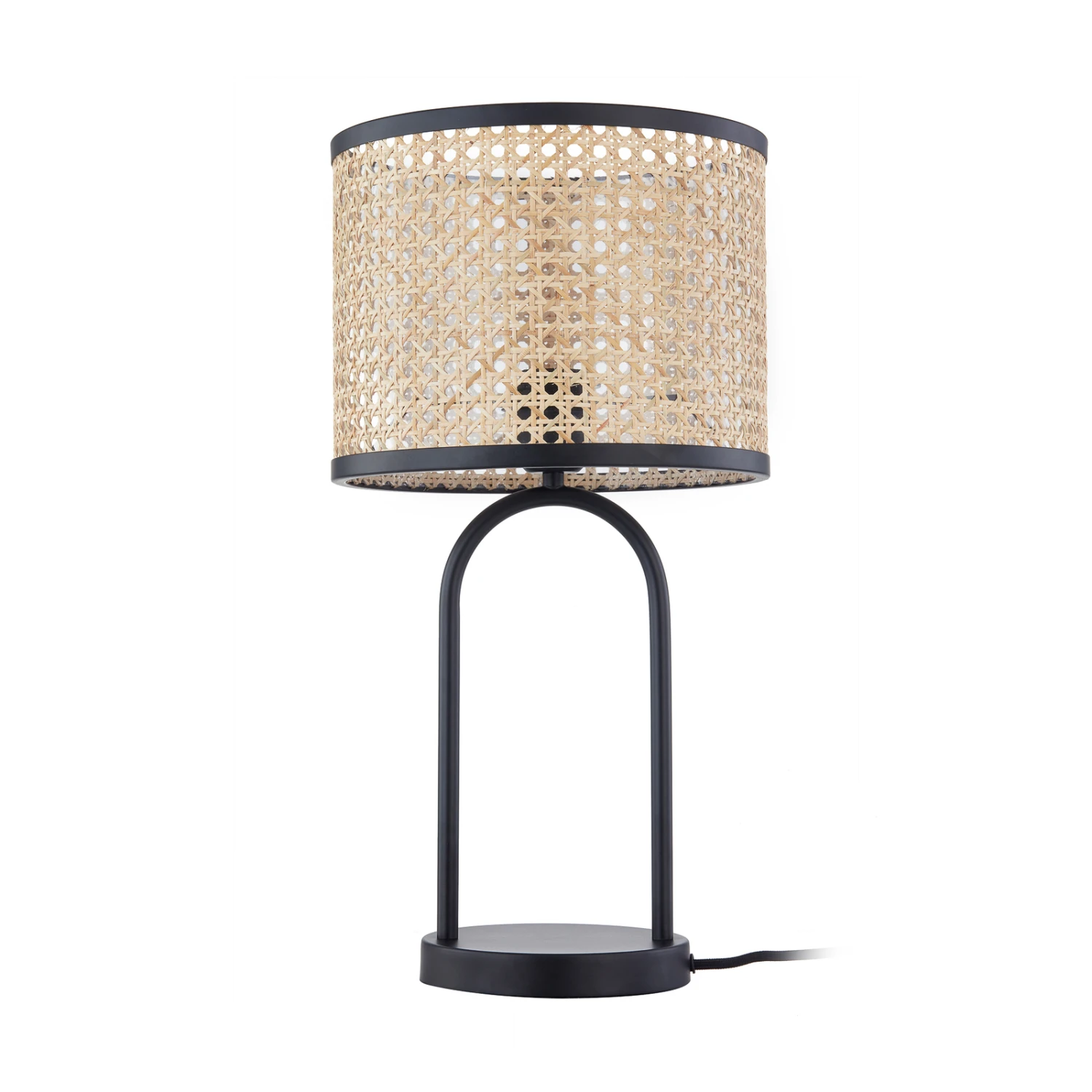 Lindby Yaelle Lampe à Poser Métal Rotin 50 cm 5 Lindby Yaelle Lampe à Poser Métal Rotin 50 cm – Image 3