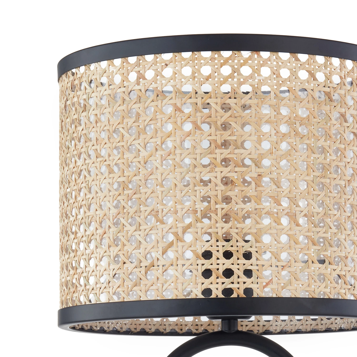 Lindby Yaelle Lampe à Poser Métal Rotin 50 cm 6 Lindby Yaelle Lampe à Poser Métal Rotin 50 cm – Image 4