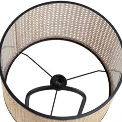 Lindby Yaelle Lampe Sur Pied Métal Rotin 146 cm -EGLO || By Rydens || Lucande Soldes 10012887 6