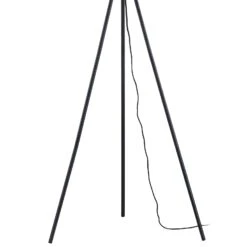 Lindby Tamira Lampadaire Rotin 150 cm Noir -EGLO || By Rydens || Lucande Soldes 10012890 5