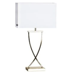 By Rydens By Rydéns Omega Lampe Table Laiton/blanche 69 cm