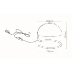 Lampe à Poser Rétro Cato Abat-jour Opale, Blanche -EGLO || By Rydens || Lucande Soldes 10014823 2