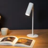 Lampe De Table Clubs Pivotante Inclinable Blanche -EGLO || By Rydens || Lucande Soldes 10014840