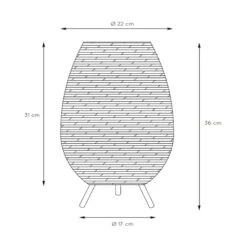 Lampe à Poser Colin Rotin, Ø22 cm Noire/dorée -EGLO || By Rydens || Lucande Soldes 10014888 2