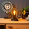 Lampe à Poser Manuela Abat-jour Cage, Noire -EGLO || By Rydens || Lucande Soldes 10015175