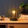 Lampe à Poser Manuela Abat-jour Cage, Verte/dorée -EGLO || By Rydens || Lucande Soldes 10015176