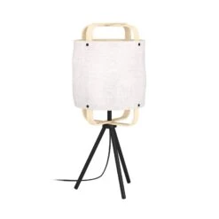 EGLO Lampe à Poser Surfleet Abat-jour En Bambou/lin -EGLO || By Rydens || Lucande Soldes 10015198 2