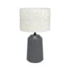 EGLO Lampe à Poser Capalbio Pied Gris/abat-jour Naturel -EGLO || By Rydens || Lucande Soldes 10015291