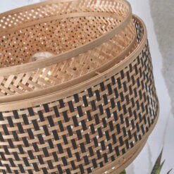 GOOD & MOJO Bhutan Lampe Sur Pied Tablette Naturel -EGLO || By Rydens || Lucande Soldes 10016173 5