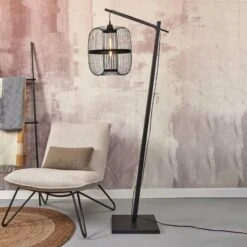 GOOD & MOJO Hokkaido Lampe Sur Pied 176 cm Noir