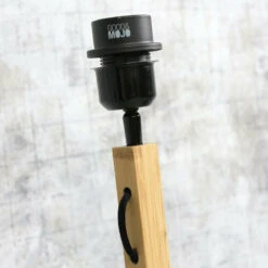 GOOD & MOJO Java Lampadaire Tablette Naturel/noir -EGLO || By Rydens || Lucande Soldes 10016392 3
