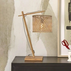 GOOD & MOJO Java Lampe Table 18x15 cm Naturel