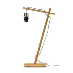 GOOD & MOJO Java Lampe Table 18x15 cm Naturel -EGLO || By Rydens || Lucande Soldes 10016396 5