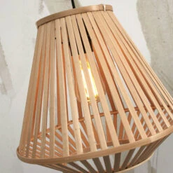 GOOD & MOJO Merapi Lampe Sur Pied, Naturelle -EGLO || By Rydens || Lucande Soldes 10016560 5