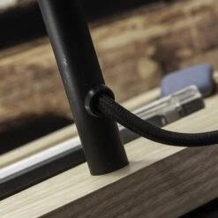 It's About RoMi Cambridge Lampe à Poser, Noire -EGLO || By Rydens || Lucande Soldes 10017157 2