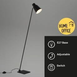 Lampe Sur Pied Ekko, Réglable, E27, Noir -EGLO || By Rydens || Lucande Soldes 10018178 7
