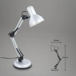 Lampe De Bureau Pixa, Réglable, E14, Blanche -EGLO || By Rydens || Lucande Soldes 10019079 2