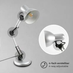 Lampe De Bureau Pixa, Réglable, E14, Blanche -EGLO || By Rydens || Lucande Soldes 10019079 4
