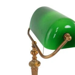 Lampe De Bureau Ancilla, Verre, Bronze/vert -EGLO || By Rydens || Lucande Soldes 10019166 4