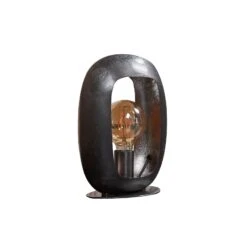 Lampe à Poser Kazumi, Noir-nickel/dorée, 30 cm -EGLO || By Rydens || Lucande Soldes 10020503 2