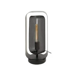 Lampe à Poser Alma Avec élément En Mailles, Noire -EGLO || By Rydens || Lucande Soldes 10020506 2