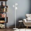 Lampadaire Bot Blanc à Trois Lampes -EGLO || By Rydens || Lucande Soldes 1078083