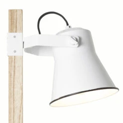 BRILLIANT Lampe à Poser Plow, Blanc Bois Clair -EGLO || By Rydens || Lucande Soldes 1509501 2