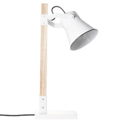 BRILLIANT Lampe à Poser Plow, Blanc Bois Clair -EGLO || By Rydens || Lucande Soldes 1509501 4