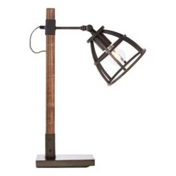 BRILLIANT Lampe à Poser Matrix Avec Abat-jour Cage